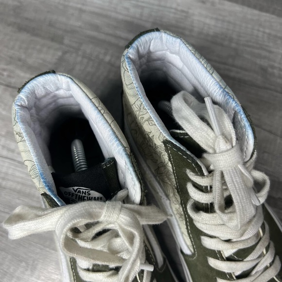 Vans SK8 Hi Desert Skulls Grape Leaf Classic Skate Shoes Womens 7.5 - Picture 6 of 9